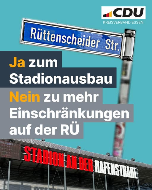CDU Essen für Eckenausbau und gemeinsame Nutzung der Rü